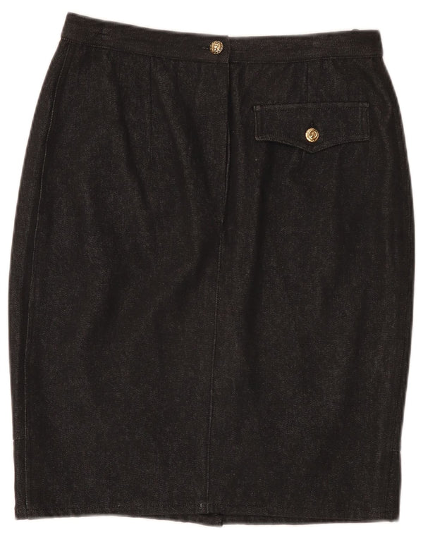 Giorgio Grati Jupe en jean pour femme IT 44 Medium W28 Noir
