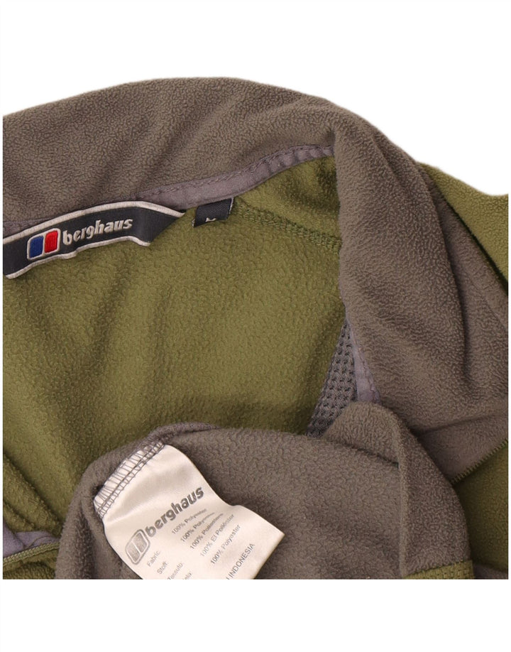 Berghaus Pull Polaire Col Zippé Homme Kaki Moyen Colorblock Polyester