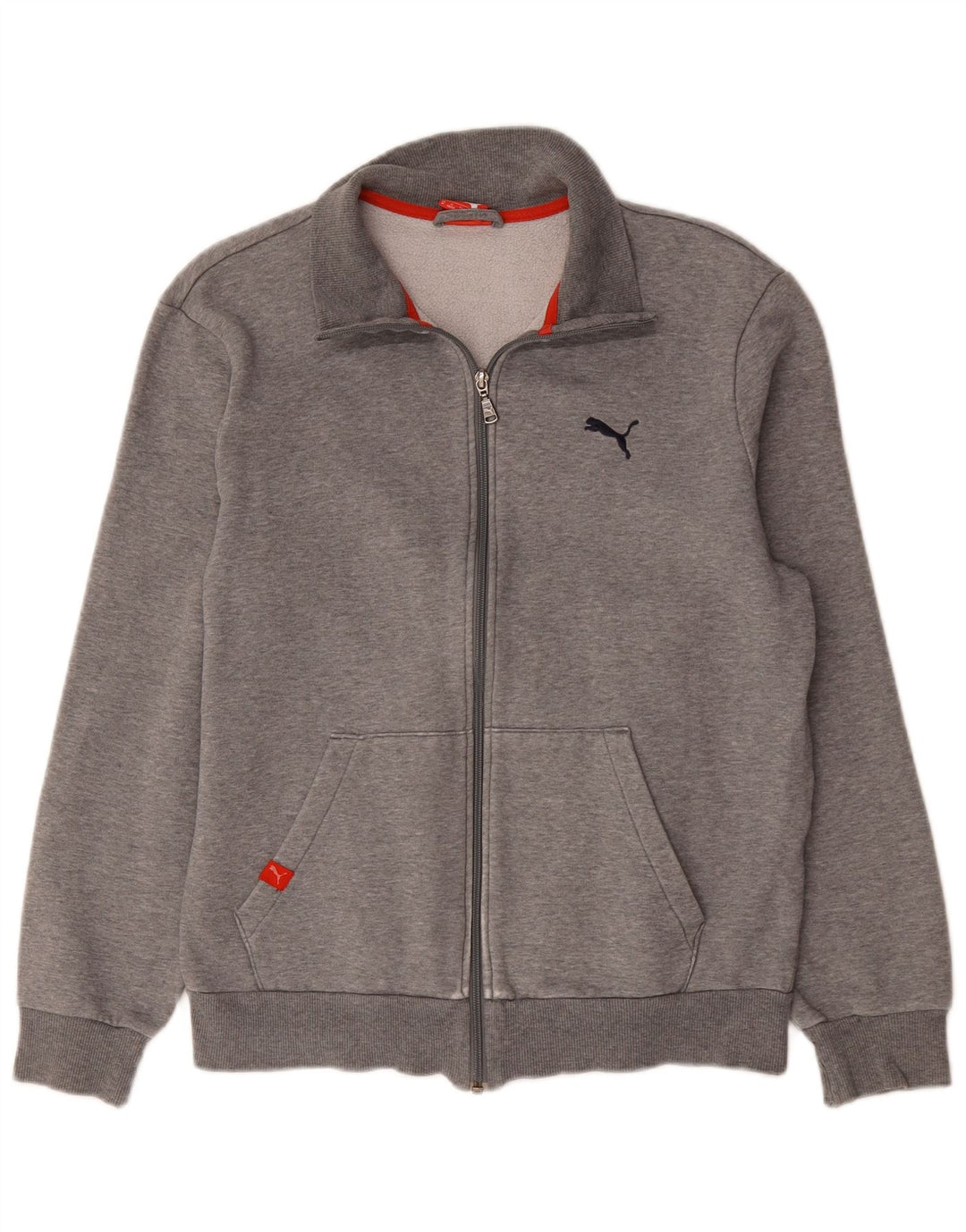 Puma Veste de Survêtement Homme Gris Moyen Coton