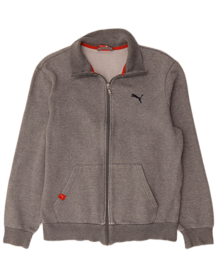Puma Veste de Survêtement Homme Gris Moyen Coton