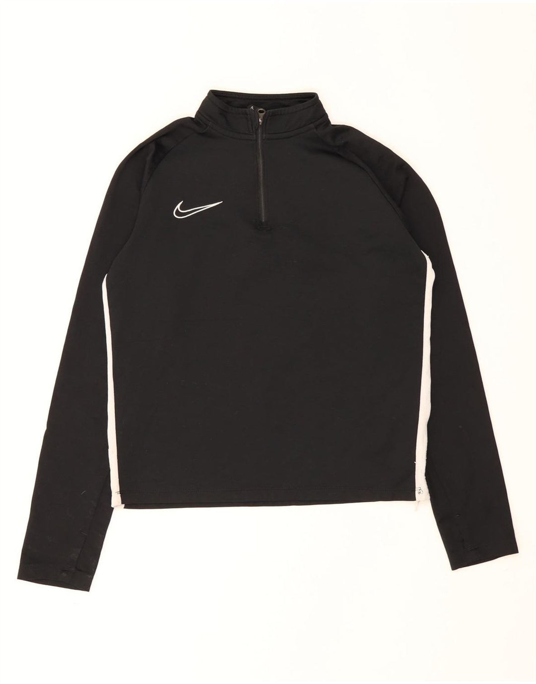 Veste de survêtement Nike Dri Fit à col zippé pour garçon 10-11 ans Noir moyen
