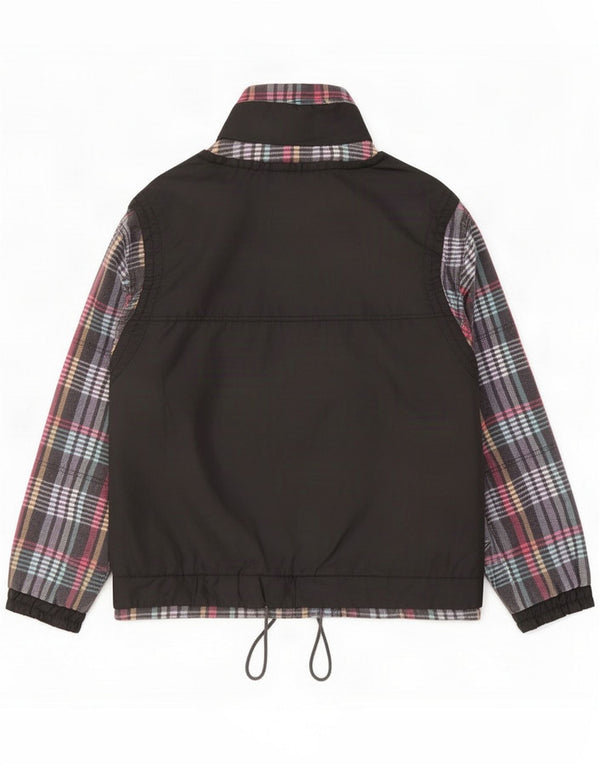 John F Gee Veste coupe-vent pour homme UK 42 XL Black Check