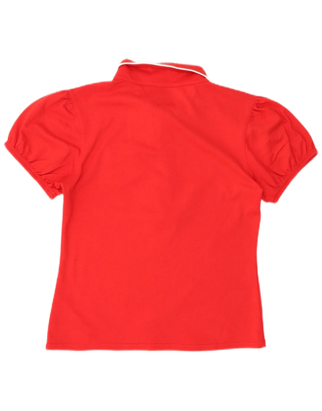 FILA Polo Femme UK 16 Large Rouge Coton