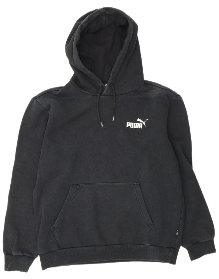 PUMA Pull à capuche pour homme en coton noir moyen