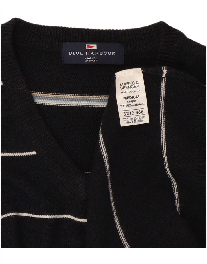 Marks & Spencer Pull Blue Harbor Col V Homme Bleu Marine Moyen