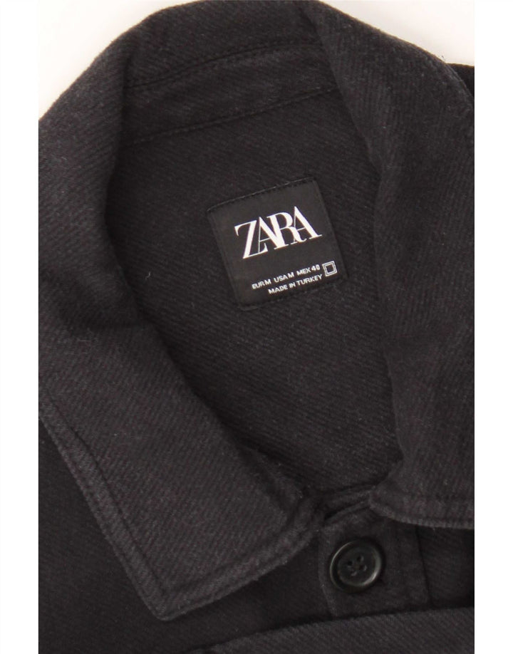Zara Veste utilitaire pour homme UK 38 Bleu marine moyen