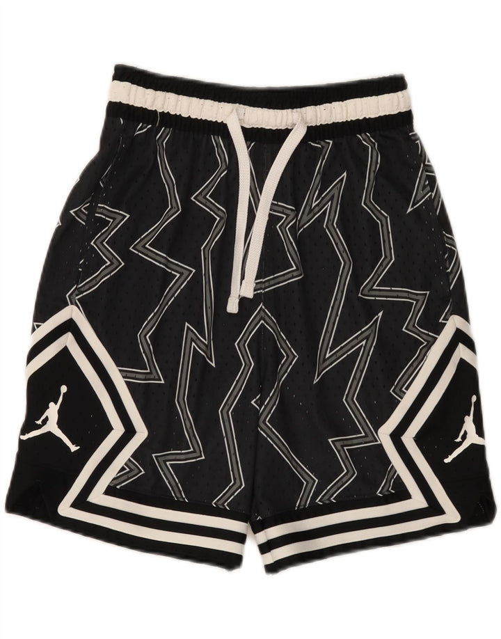 Jordan Short de sport pour homme Petit polyester géométrique noir
