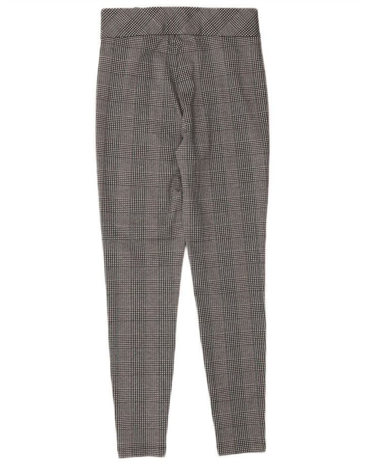 Marks & Spencer Leggings Femme UK 10 Petit Gris Pied-de-Poule Polyester