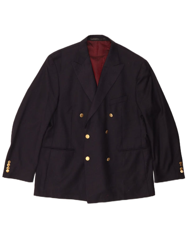 Marks & Spencer Veste blazer double boutonnage pour homme UK 42 Large Bleu marine