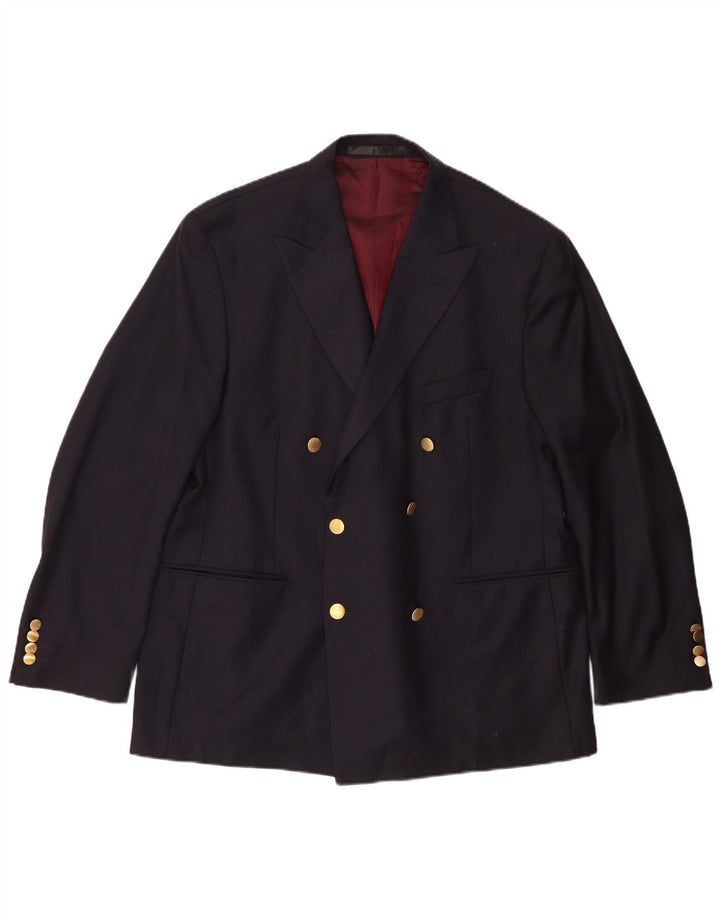 Marks & Spencer Veste blazer double boutonnage pour homme UK 42 Large Bleu marine