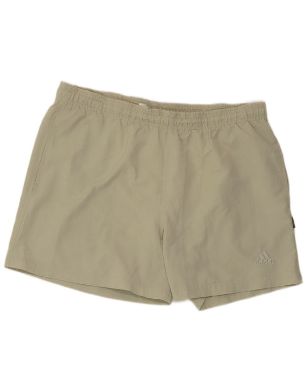Adidas Short de sport pour homme Large Kaki Polyester