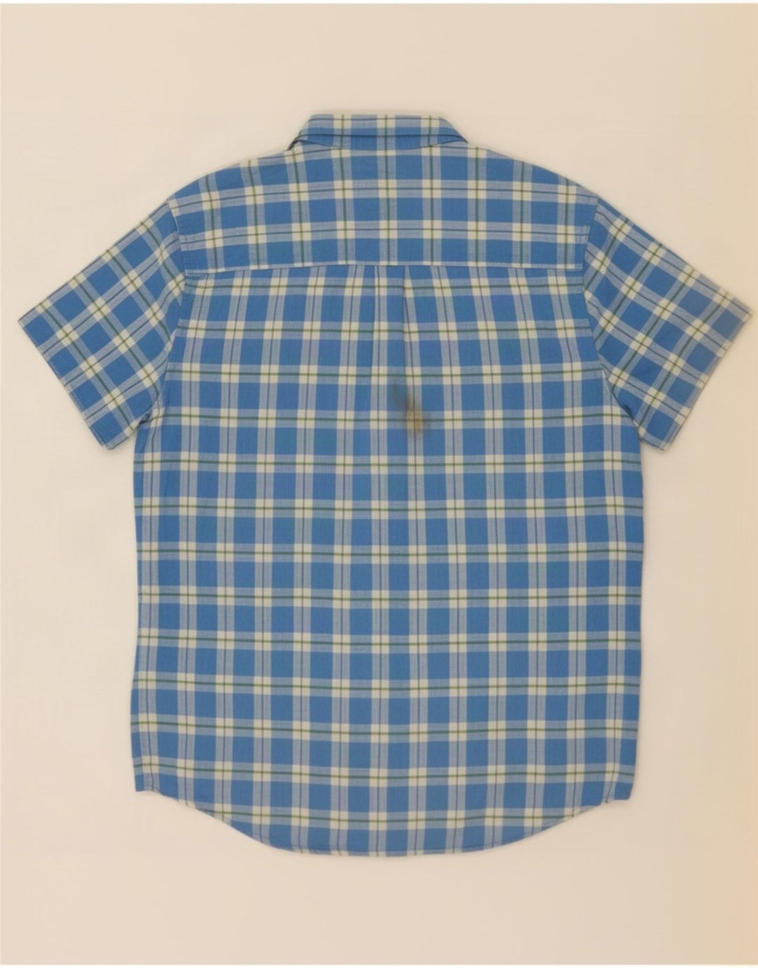 Wrangler Chemise à manches courtes pour homme 2XL en coton à carreaux bleu