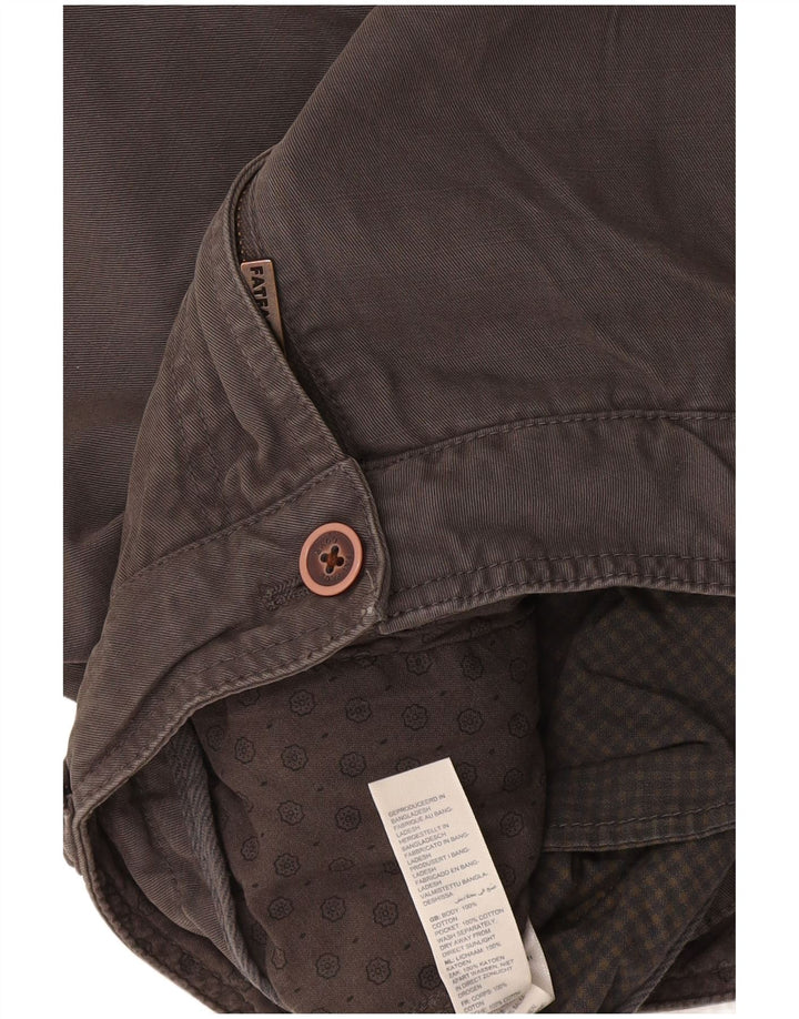 Fat Face Short Chino Homme W30 Coton Gris Moyen