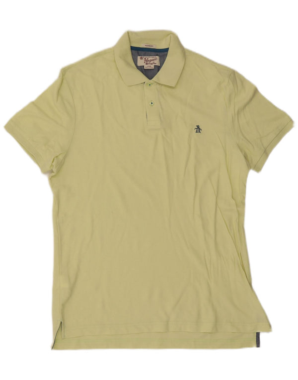 Penguin Polo Coupe Classique Homme Jaune Large Coton