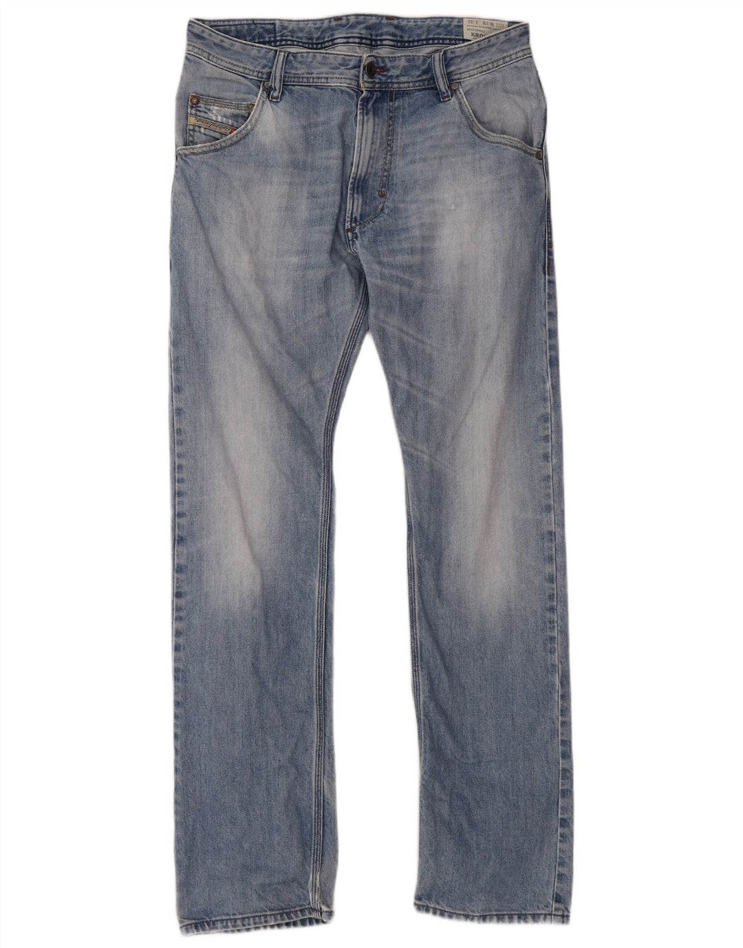 DIESEL Homme Krooley Regular Carrot Slim Jean W29 L32 Bleu Coton