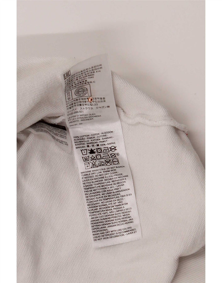 Levi's Pull à Capuche Graphic Homme Petit Blanc Coton