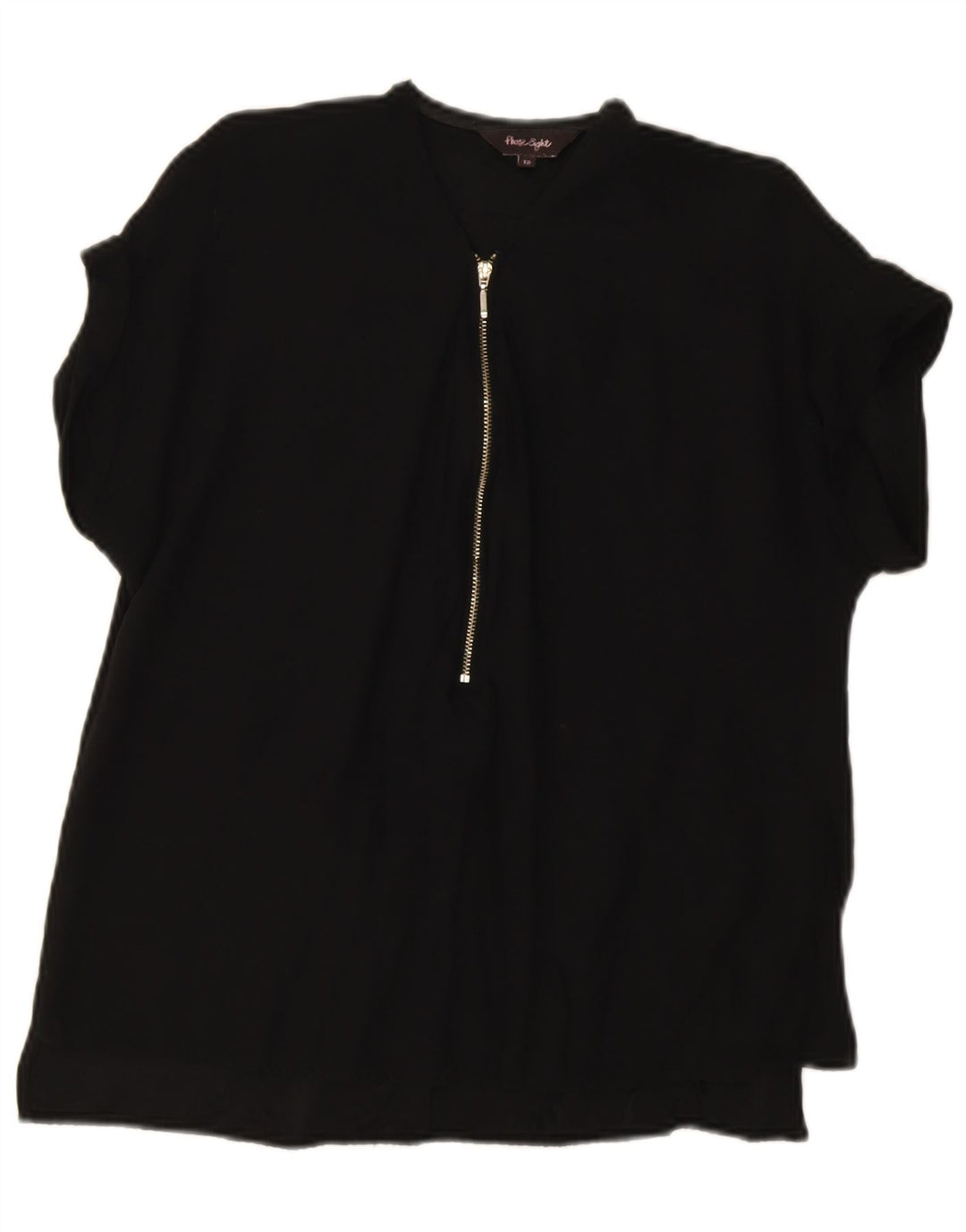 Phase Eight Chemisier Femme Top UK 42 Medium Noir Viscose