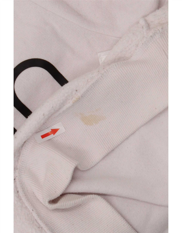Calvin Klein Sweat-shirt graphique pour homme en coton blanc moyen