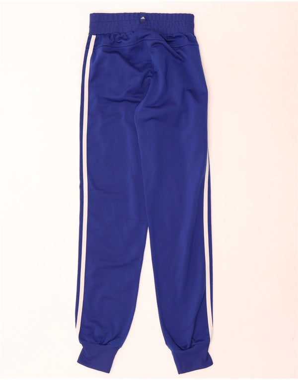 Adidas Pantalon de survêtement pour femme Joggers UK 8 Small Bleu marine Polyester
