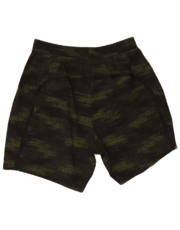 Lululemon Short de sport homme vert moyen camouflage polyester