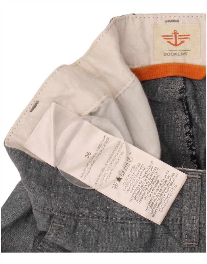 DOCKERS Short Cargo Homme W36 Large Bleu Marine Coton