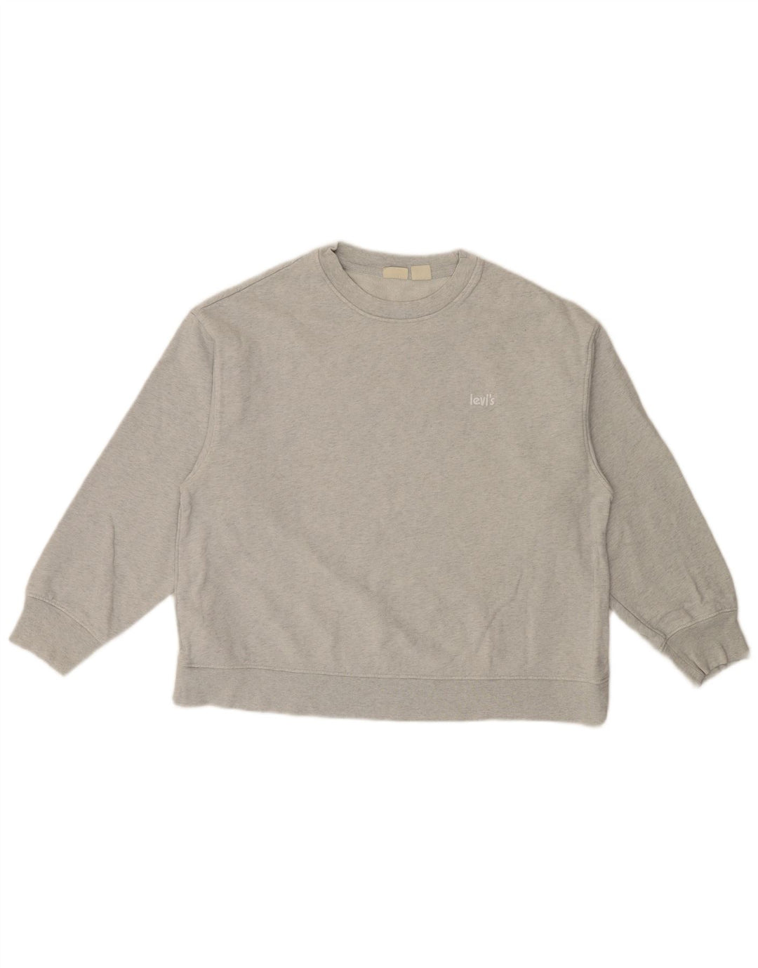LEVI'S Womens Sweatshirt Jumper UK 18 XL Grey Cotton