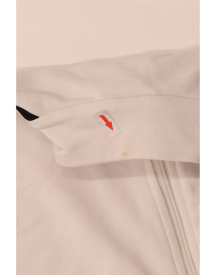 ADIDAS Veste de survêtement pour femme UK 16 Large Blanc Polyester