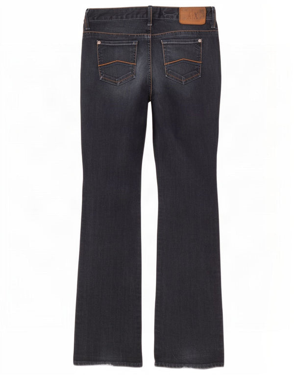Armani Exchange Jean Bootcut Femme US 2 XS W28 L31 Bleu Marine Coton