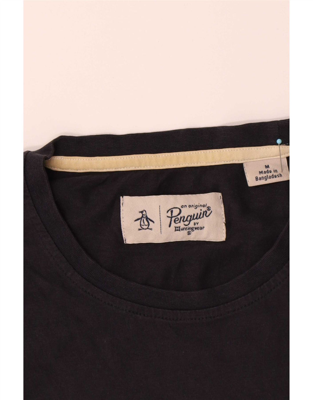 Penguin T-Shirt Homme Bleu Marine Moyen Coton