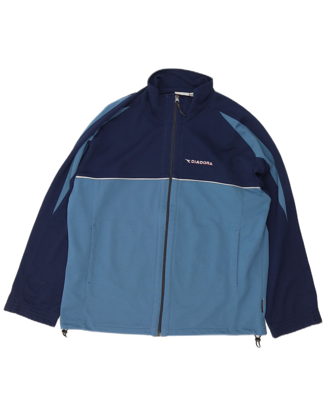 Diadora Veste de survêtement pour homme Large Bleu Marine Colorblock Polyester