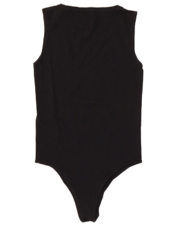 Calvin Klein Jeans Body graphique sans manches pour femme UK 12 Noir moyen