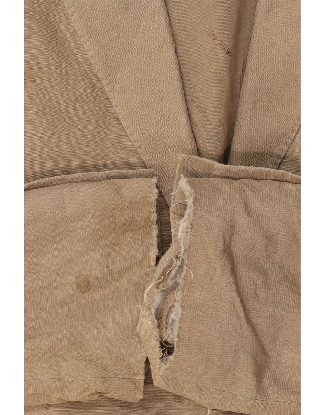 Jaeger Veste blazer à 2 boutons pour homme UK 40 Grande soie beige