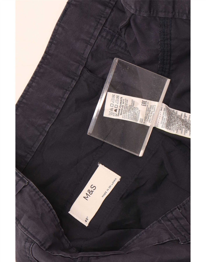 Marks & Spencer Short Cargo Homme W40 XL Bleu Marine Coton
