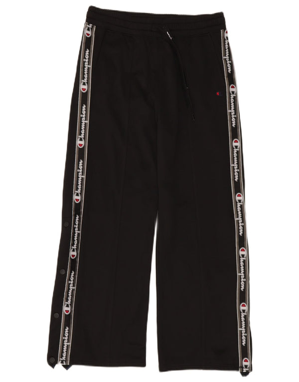 Champion Pantalon de survêtement graphique pour femme UK 10 Small Noir Polyester