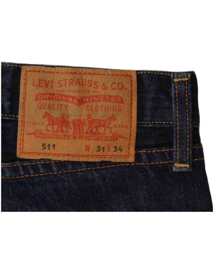 Levi's Jean Slim 511 W31 L27 Homme Bleu Marine Coton