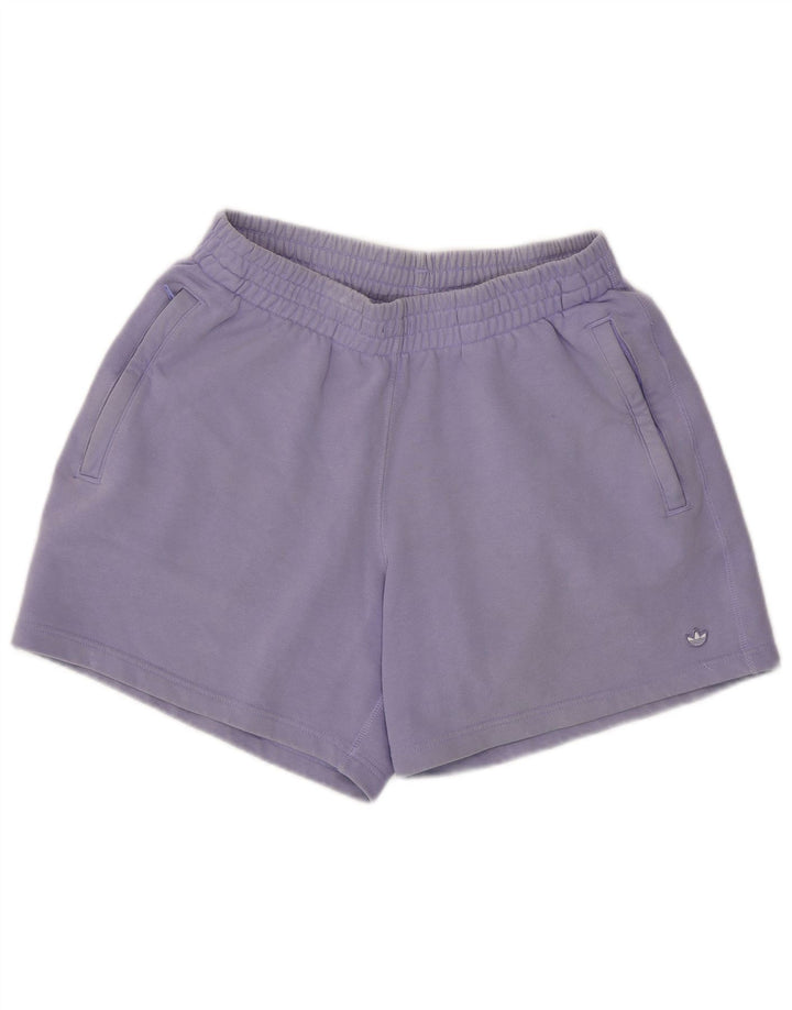 ADIDAS Short de sport pour femme UK 10 Small Violet Coton
