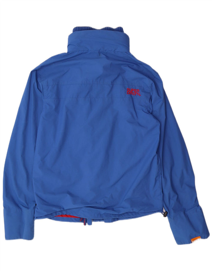 SUPERDRY Veste coupe-vent pour hommes UK 40 Large Bleu Nylon