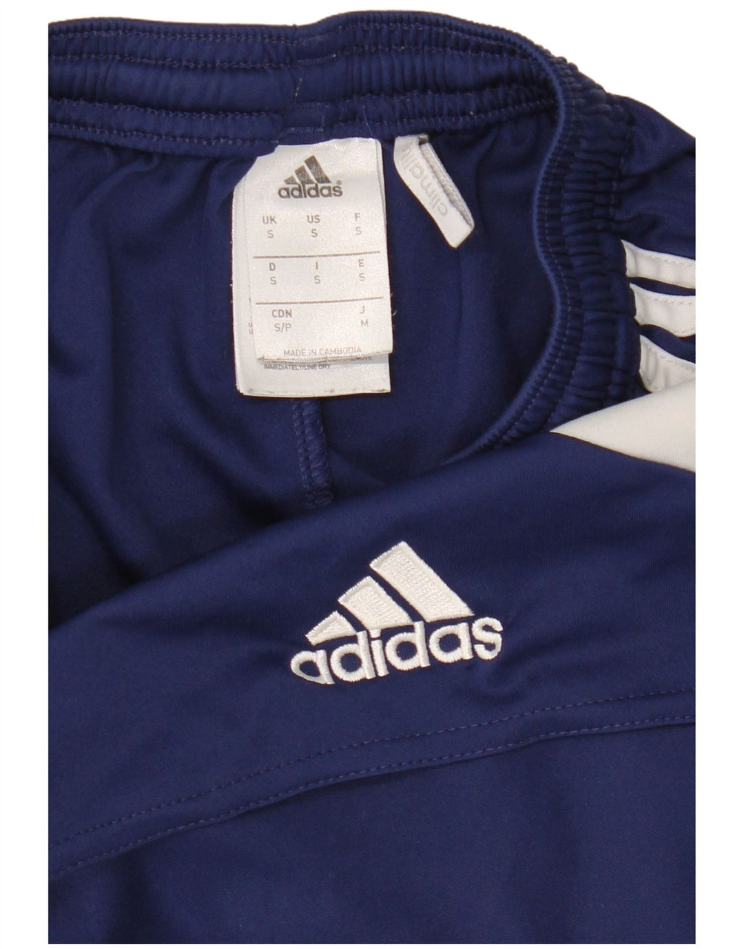 Adidas Short de sport Climalite pour homme Petit Bleu Polyester Colorblock