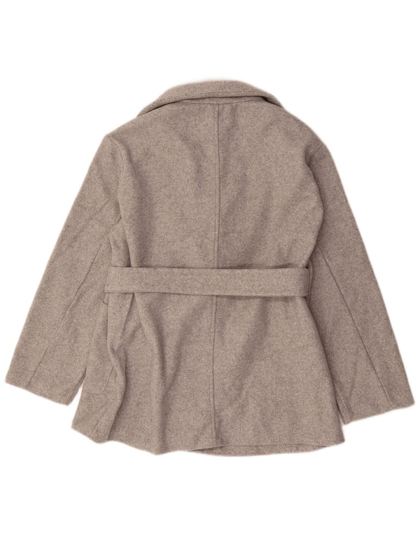 Veste Blazer Femme Zara UK 44 Gris Moyen Polyester