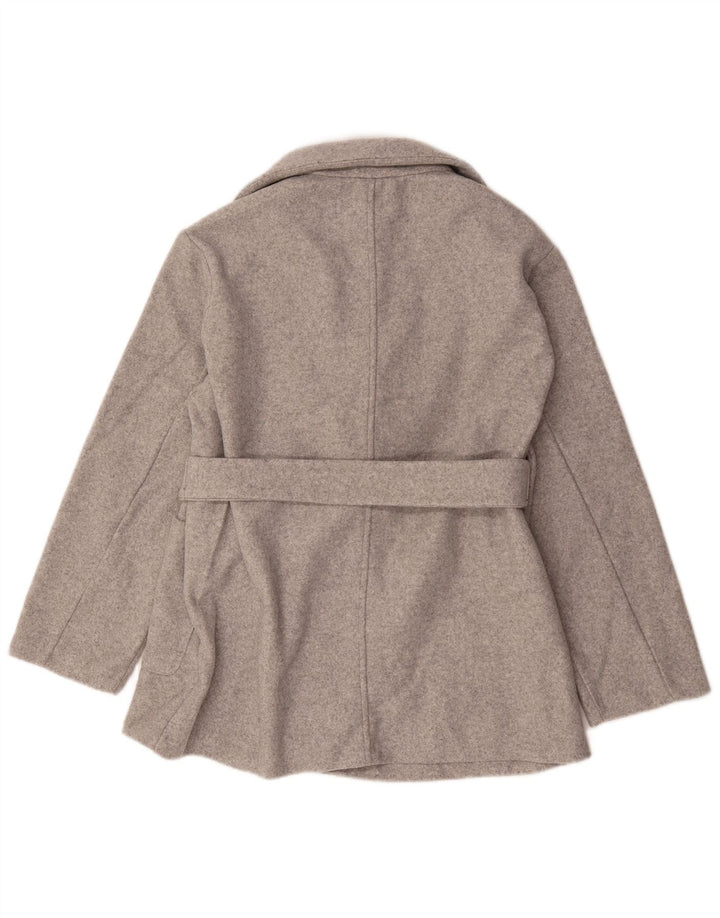 Veste Blazer Femme Zara UK 44 Gris Moyen Polyester