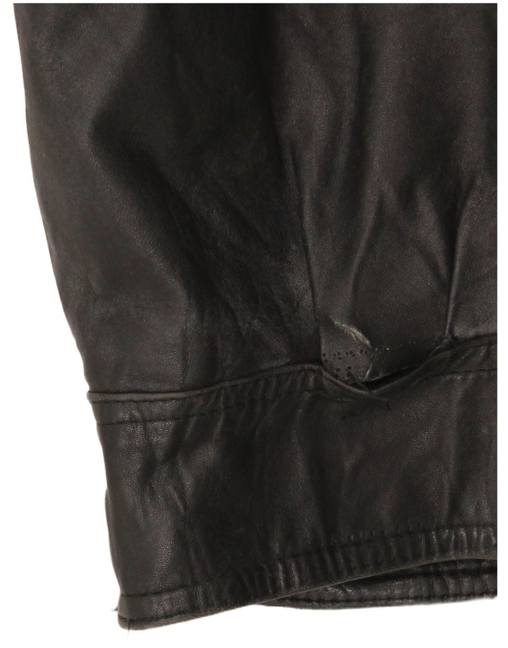 Veste en cuir homme vintage UK 42 XL Cuir noir