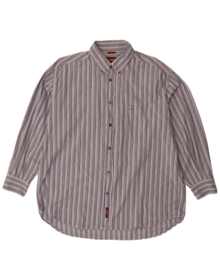 Carrera Chemise XL Bleu Rayé Coton Homme