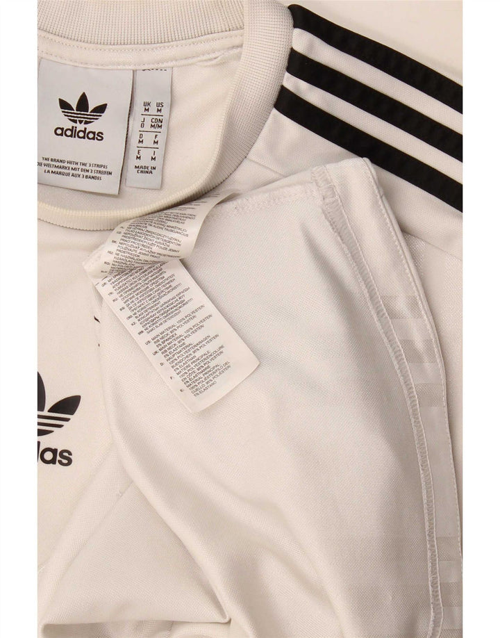 Adidas T-Shirt Homme Blanc Moyen Polyester