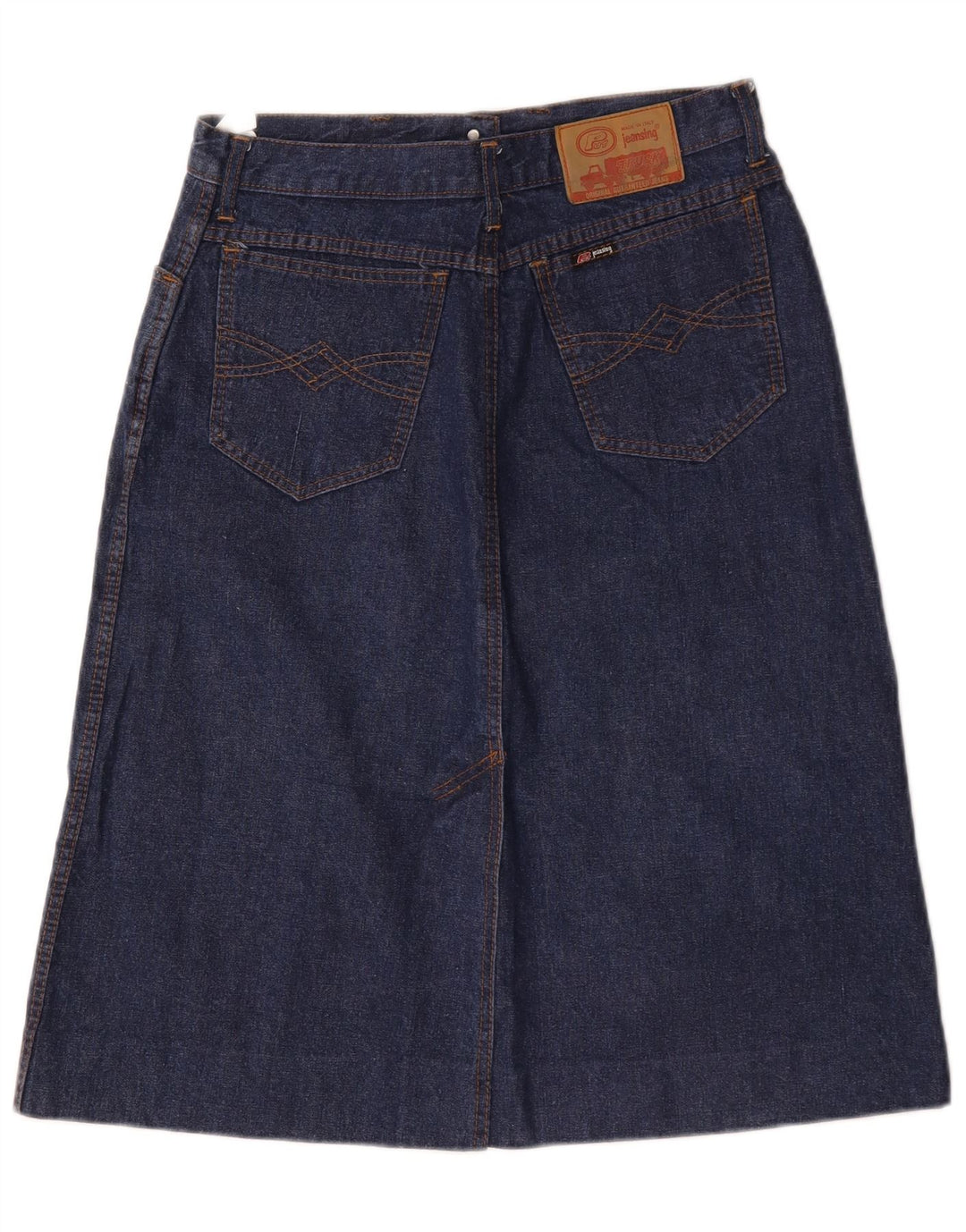 jupe en denim femme vintage W30 Bleu Marine Moyen