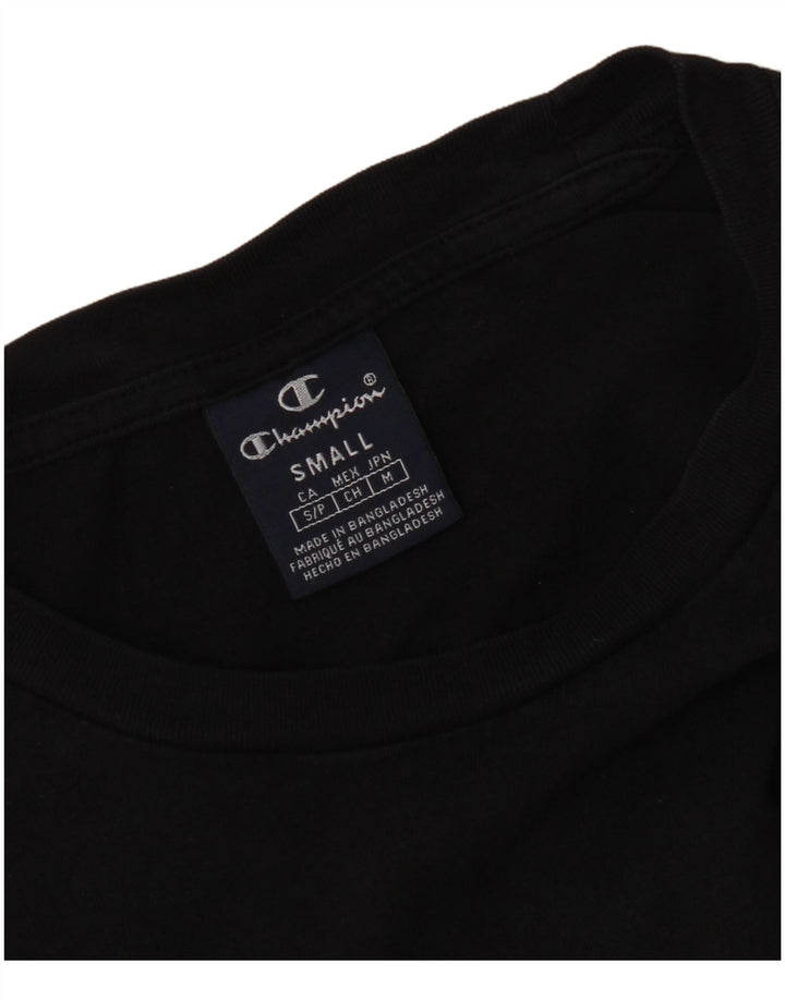 Champion T-Shirt Femme UK 10 Petit Noir