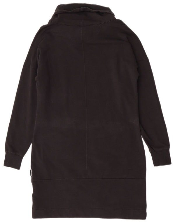 Champion Robe pull à manches longues et col roulé pour femme UK 16 Large Noir Coton