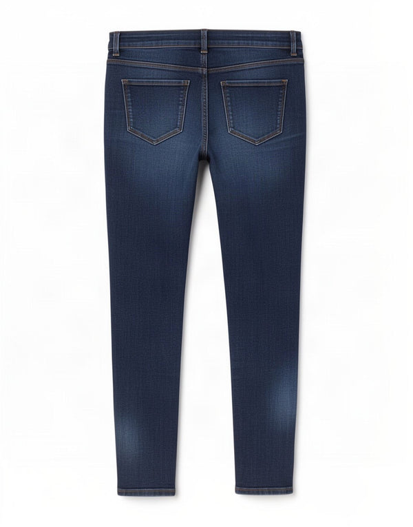 Marks & Spencer Jean skinny pour femme UK 12 Medium W29 L26 Bleu marine