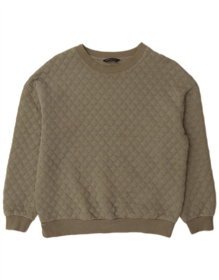 Marks & Spencer Pull-over surdimensionné pour femme UK 12 Kaki moyen