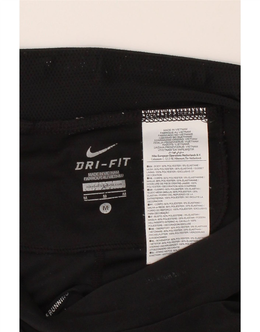 NIKE Womens Dri Fit Leggings UK 14 Medium  Black Polyester Vintage Nike and Second-Hand Nike from Messina Hembry 