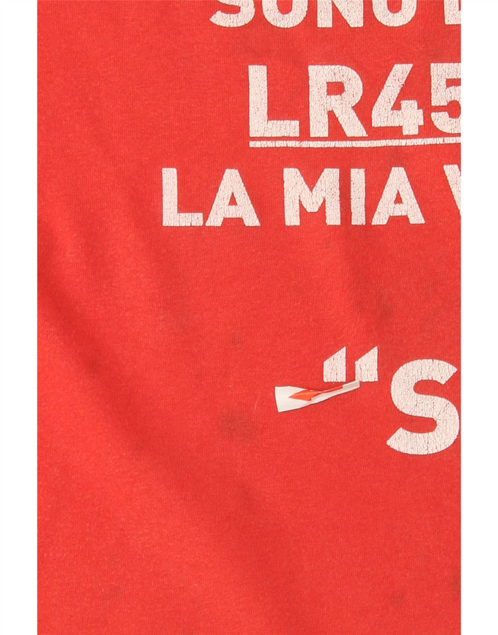 Rifle T-Shirt Graphique Homme Haut Grand Coton Rouge